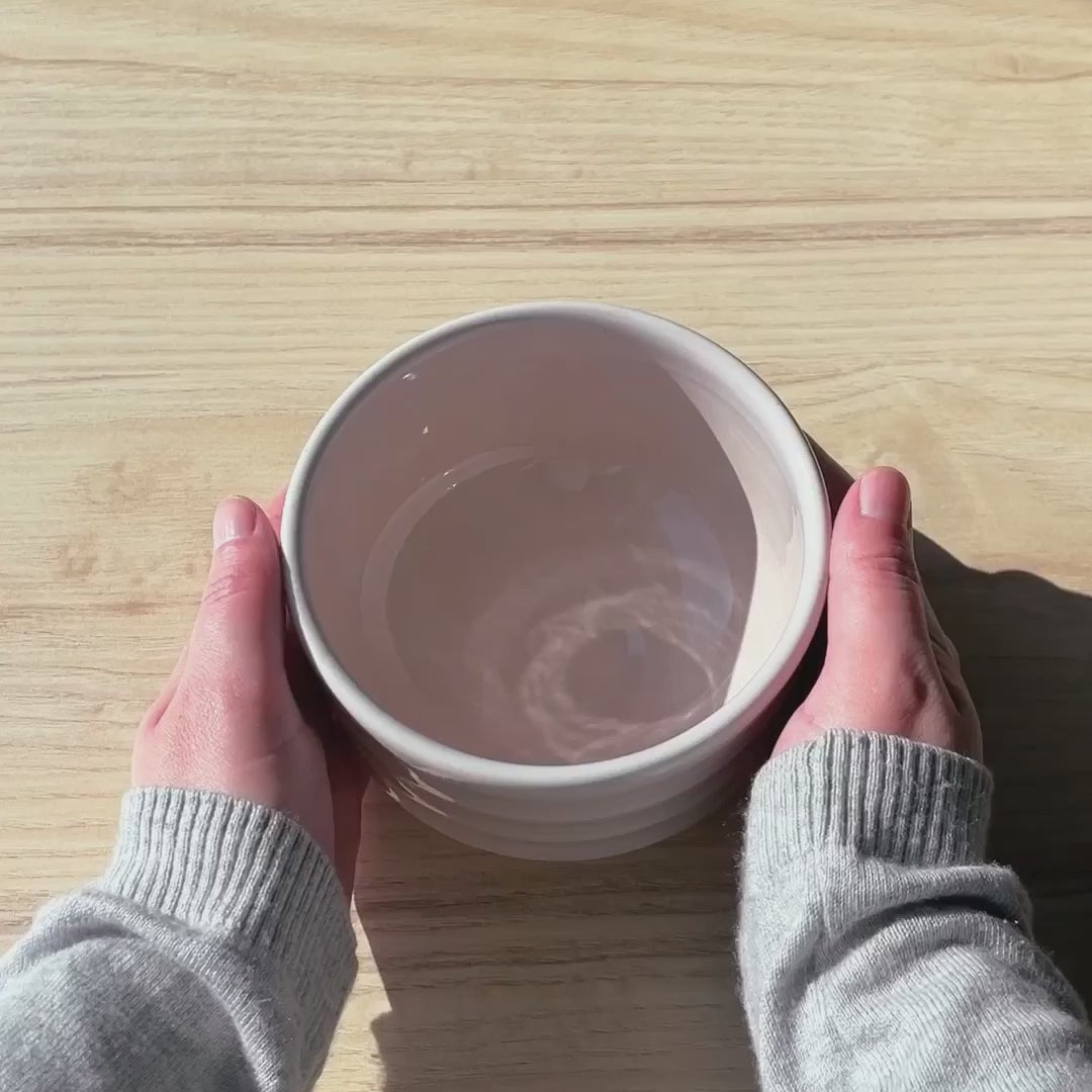 Pink Hojicha Bowl